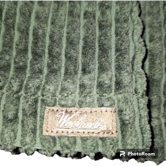 Woolrich Spruce Green Corduroy Vest with Zipper Closure, Stand Up Collar Size XL - Picture 7 of 8